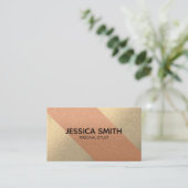 Chic und Elegant Visitenkarte (Stehend Vorderseite)