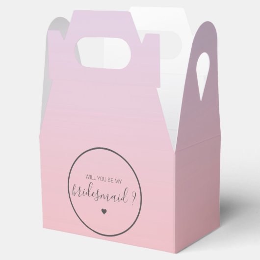 Chic und Elegant Werden Sie meine Bridesmaid sein Geschenkschachtel (Geöffnet)
