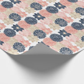 Chic und Elegante Blume Design Geschenkpapier (Ecke)