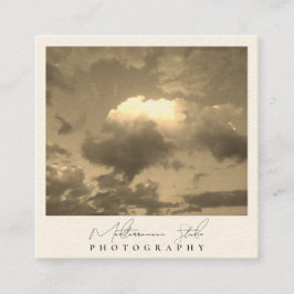 Chic und Elegante moderne minimalistische Fotograf Quadratische Visitenkarte