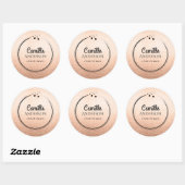 Chic und Elegante Rose Gold Stickers (Blatt)