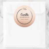 Chic und Elegante Rose Gold Stickers (Tasche)