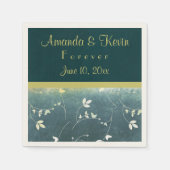 Chic und elegantes Vintages Muster Serviette (Vorderseite)