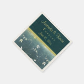 Chic und elegantes Vintages Muster Serviette (Ecke)