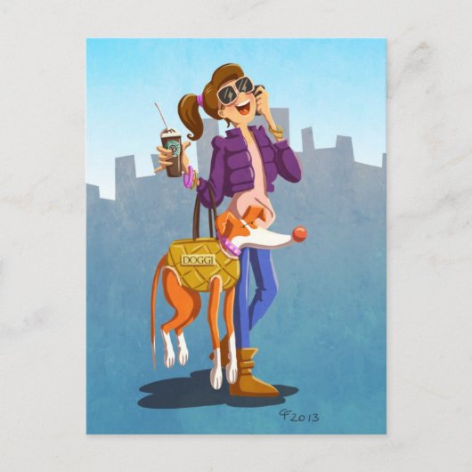 Chic und Extravagante Postkarte (Vorderseite)