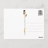 Chic und farbenfrohe kosmetische Komplikationen Postkarte (Rückseite)