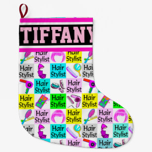 CHIC UND FARBIL PERSONALISIERT HAIR STYLIST GROßER WEIHNACHTSSTRUMPF