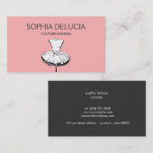 Chic und Girly Dress Pink Fashion Boutique Visitenkarte (Vorne/Hinten)