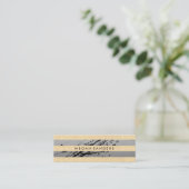 Chic und Glamour Mini Visitenkarte (Stehend Vorderseite)