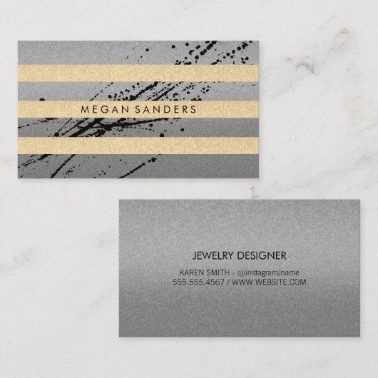 Chic und Glamour Visitenkarte (Vorne/Hinten)