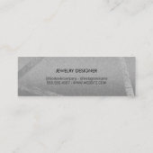 Chic und Lux (Gold/Grau) Mini Visitenkarte (Rückseite)