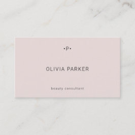 Chic und Minimal Monogramm| Blüte Visitenkarte