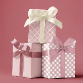 Chic und Minimalistisch Mute Pink Shade Elegante Geschenkpapier Set