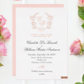 Chic und Romantic Blush Pink Hochzeit Folieneinladung