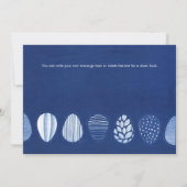 Chic und Simple Elegante Oster Einladung (Rückseite)