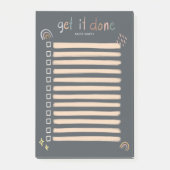 Chic und Sketchy Rainbow and Stars Post-it Klebezettel (Vorderseite)