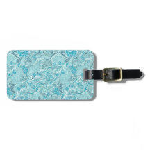 Chic und stilvoll Blue und Aquamarin Paisley Print