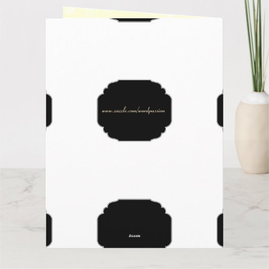 Chic und stilvolle Happy Birthday Girlfriend Karte (Rückseite)