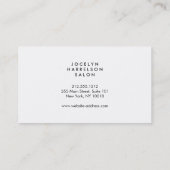 Chic und stilvolle Leopard Print Termine Card (Rückseite)