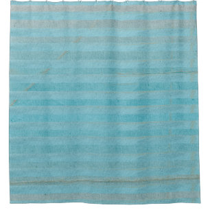 Chic und trendig gestreifter Boho Duschvorhang