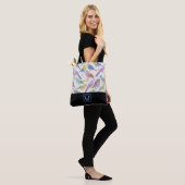 Chic und trendy Bird & Stylish Monogram Tasche (Am Model)
