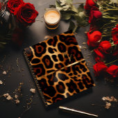 Chic und trendy Mit Monogramm Leopard Print Notizblock