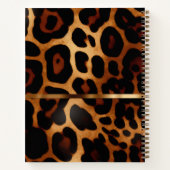 Chic und trendy Mit Monogramm Leopard Print Notizblock (Rückseite)