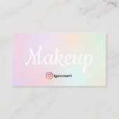 Chic und Unique Makeup Artist Visitenkarte (Rückseite)