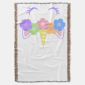 Chic Unicorn Decke (Vorderseite Vertikal)