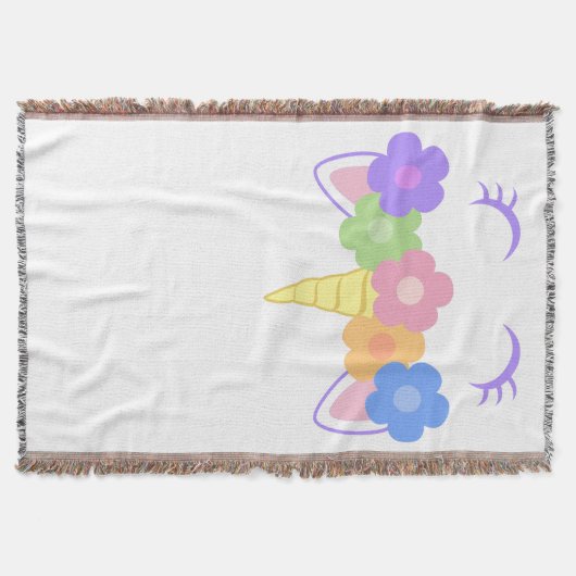 Chic Unicorn Decke (Vorderseite)