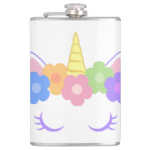 Chic Unicorn Flachmann (Vorderseite)