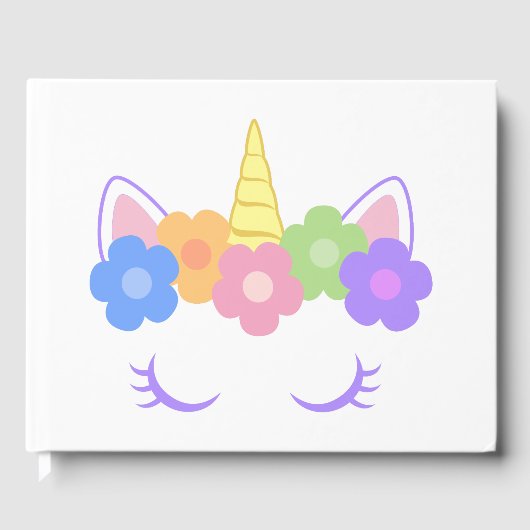 Chic Unicorn Gästebuch (Vorderseite)