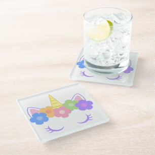 Chic Unicorn Glasuntersetzer
