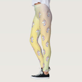 Chic Unicorns und Rainbow Color Pattern Leggings