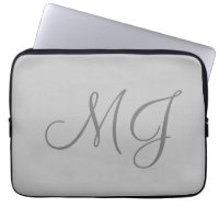 Chic Unique Monogram Gray Classic
