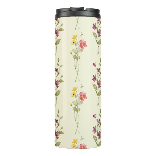 Chic & Unique: personalisierte Blume Thermosbecher (Rückseite)