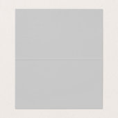 Chic Unique Script Gray Business Card Visitenkarten (Innenseite Aufgefaltet)