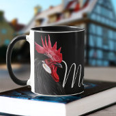 Chic Urban Farm Rooster Name Kitchen Chicken Black Tasse