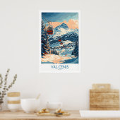 Chic Val Cenis Ski Kunst für Ihr Zuhause 1 Poster (Küche)
