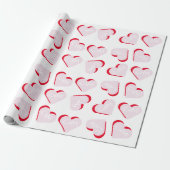 Chic Valentine Candy Hearts Wrapping Paper Geschenkpapier (Ungerollt)
