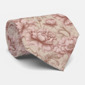 Chic Valentine Gifts For Dad Peonies Krawatte (Gerollt)