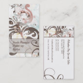 Chic verblaßte Wirbel bilden Visitenkarte (Vorne/Hinten)