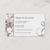 Chic verblaßte Wirbel bilden Visitenkarte (Rückseite)