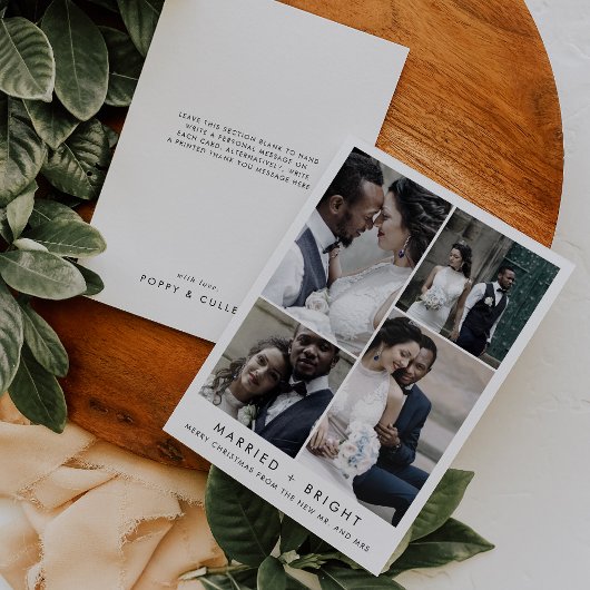 Chic Verheiratet und hell Weihnachten Foto Vielen 