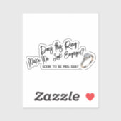 Chic Verlobung Geschenk für Bride anzeigen Aufkleber (Blatt)