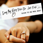 Chic Verlobung Geschenk für Bride anzeigen Autoaufkleber