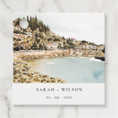 Chic Verona Adige Fluss Italy WasserfarbenWedding Geschenkanhänger (Vorderseite)