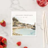 Chic Verona Adige Fluss Italy WasserfarbenWedding Serviette (Beispiel)