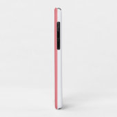 Chic Vertikale Streifen Lachs Rosa Streifen Case-Mate iPhone Hülle (Hinten/Links)