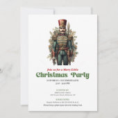 Chic Victorian Christmas Nutcracker Party Invites Einladung (Vorderseite)